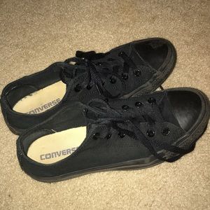 converse unisex all black